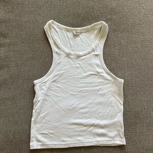 Aritzia Wilfred White Tank Top